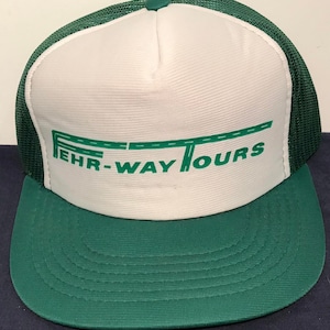 Trucker Cap  SNAPBACK Fehr Way Tours snap back farmer hat baseball Vintage