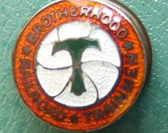 Brotherhood of Railroad Trainmen enameled pin Vintage railway fraternity fraternal