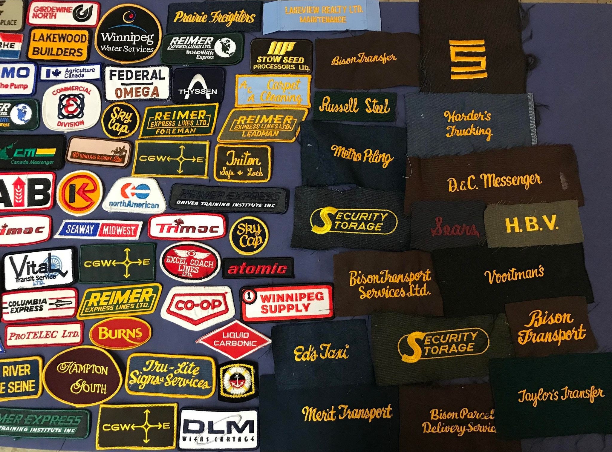 PATCHES 101 Different NOS Uniform Trucker Cap Advertising Trucker ...