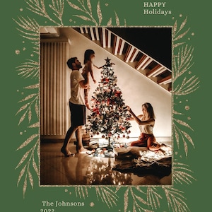 Weihnachtsfamilie Postkarte