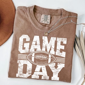 Comfort Colors® Football Season Shirt, Football Game Day Shirt, Football Season Mama Shirt, Football Lover Mom Shirt, Sports Mama Shirt