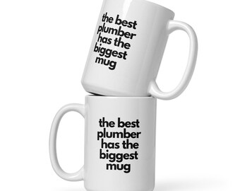 Best Plumber Mug - Ceramic Mug - Co-Worker Gifts - Secret Santa Gift - Gift for Plumber - Novelty Mug - Christmas Gift - Plumber