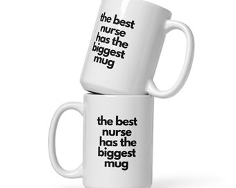 Best Nurse Mug - Ceramic Mug - Co-Worker Gifts - Secret Santa Gift - Gift for Nurse - Novelty Mug - Christmas Gift - Nurse