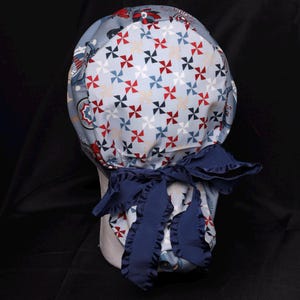 American Dream Adjustable Ponytail Scrub Cap