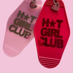 motel keychain Hot Girl Club keychains