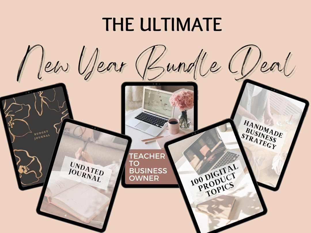 Ultimate New Year Bundle Deal | 5 Editable Templates With Master Resell ...