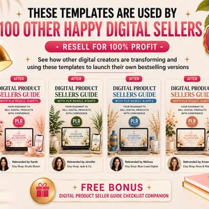 TEMPLATE EXAMPLE USED BY DIGITAL SELLERS IN DIFFERENT COLORS