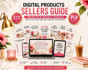 PLR Digital Product Sellers Guide | A 90 Day Plan - 0 to Daily Sales | Rebrand & Sell PLR | Etsy Store Setup | Etsy SEO Guide