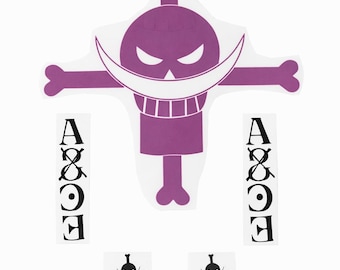 Anime Tattoo Portgas D Ace Cosplay Tattoo SET