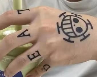 Trafalgar D. Law Cosplay Tattoo One Piece