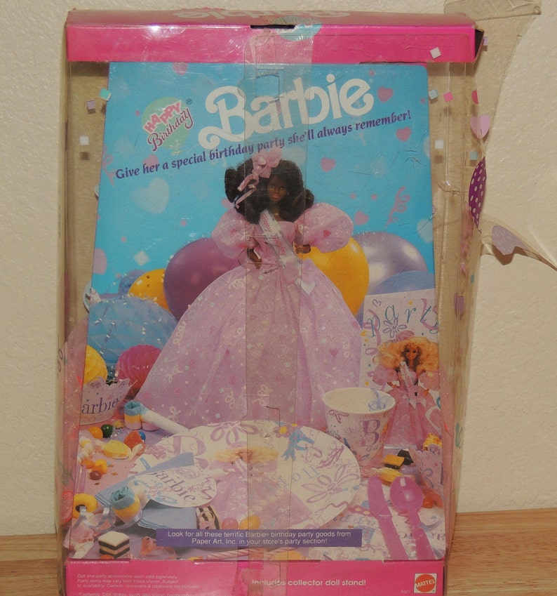 1990 Black HAPPY BIRTHDAY Barbie | Etsy