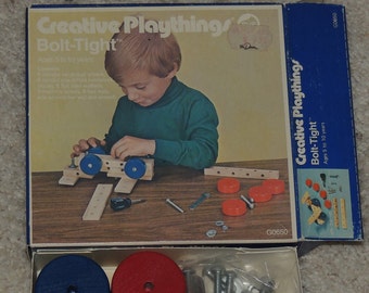 1960s Creative Playthings Bolt Tight Never Removed from Original box