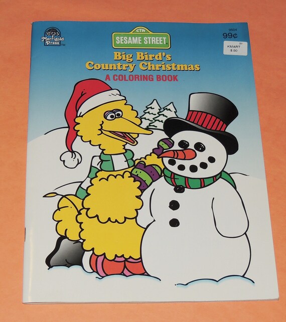 Download 1986 Unused Big Birds Country Christmas Coloring Book By Etsy