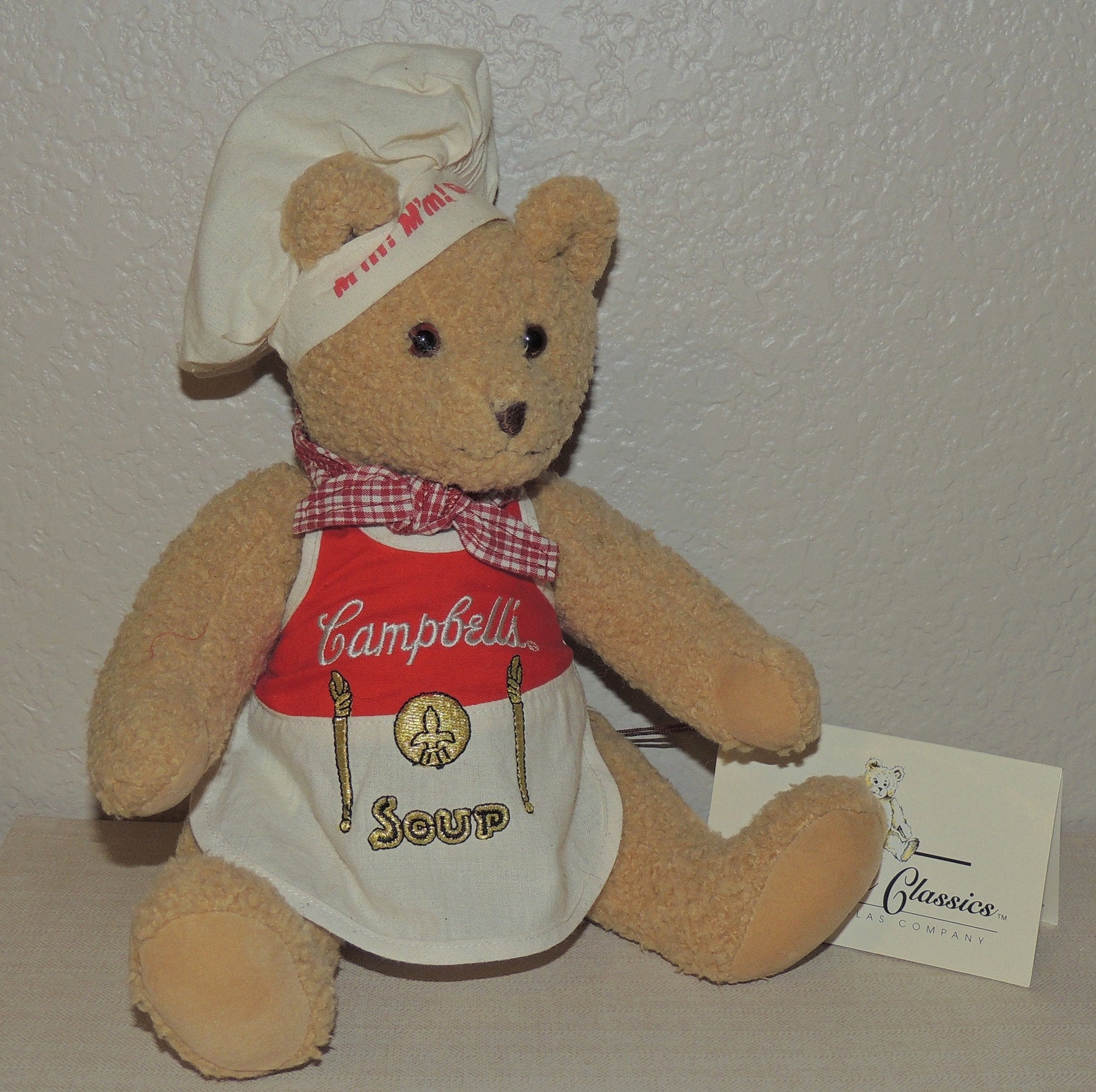 1997 Campbell Soup Company 11 inch Teddy Bear by Douglas Co Etsy
