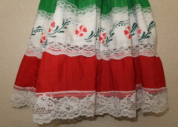 Vtg Little Girls Mexican Fiesta Dress - image 2