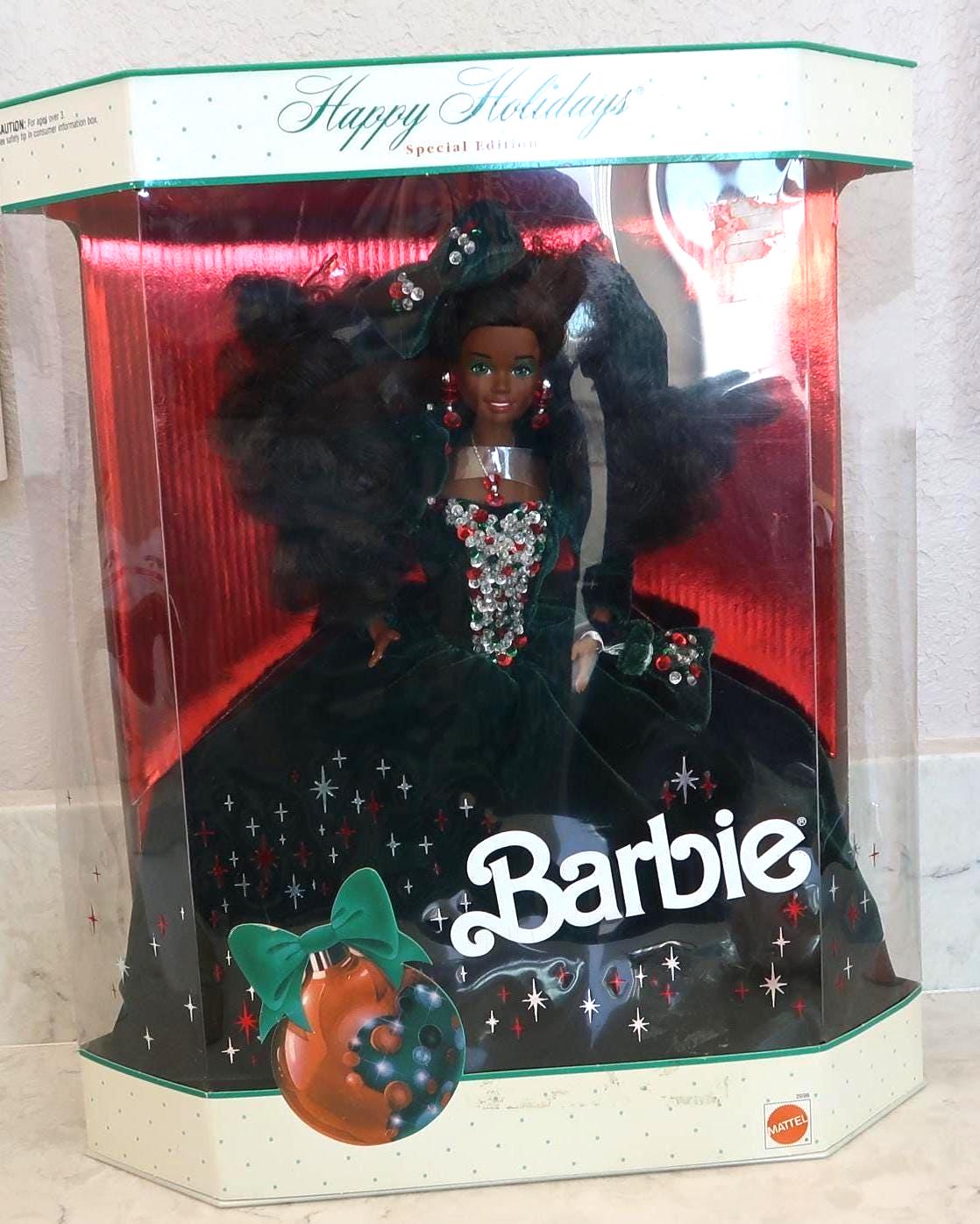 Black Holiday Barbie - Etsy