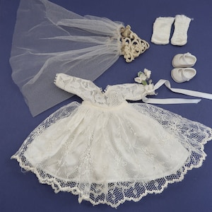 1950s Vogue Dolls Ginny Wedding Dress, Veil, Socks and Shoes