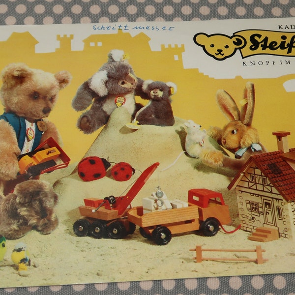 Vtg STEIFF Toy Catalog