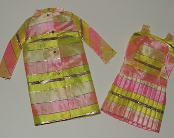 1968-69 All That Jazz #1848 Barbie MOD era Coat and Dress Near Mint