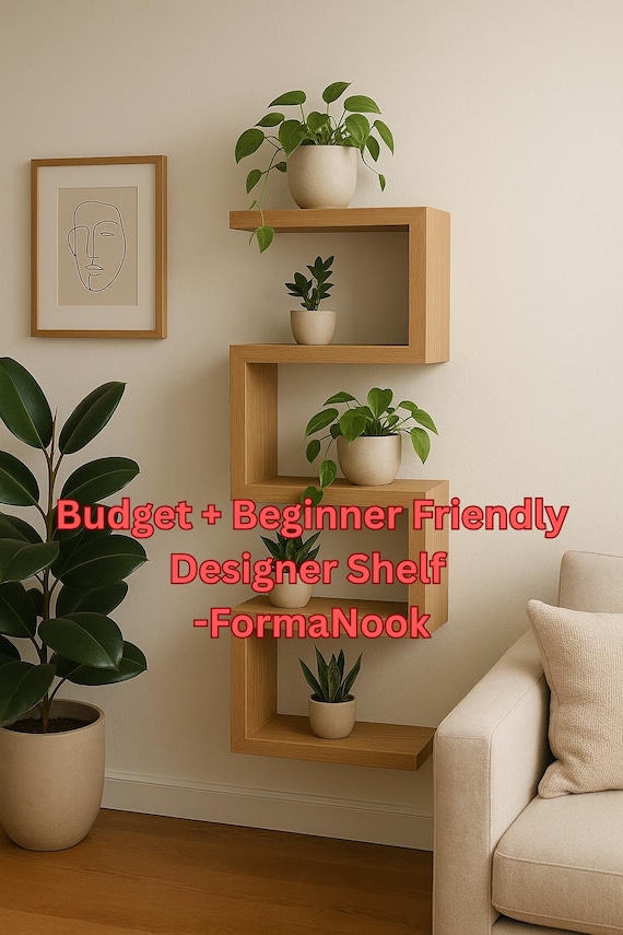 DIY Scandinavian Style Staggered Shelf Plan | Custom Finish ...