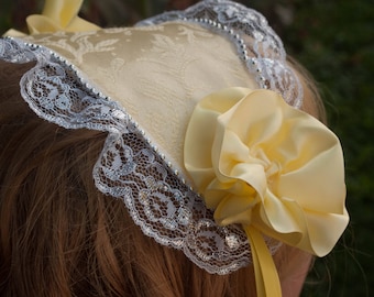 Sailor Moon Inspired Yellow Lolita Cap