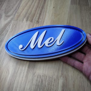 Custom Ford Name Plate | Personalized Ford Emblem Sign | Ford Logo Plaque | Custom Car Nameplate | Ford Truck Decor | Car Enthusiast Gift