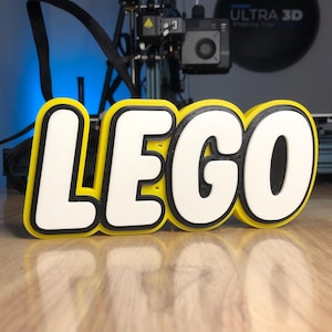 Custom Lego Name Plate, Personalized Lego Sign, Lego Brick Name Plaque, Lego Room Decor, Custom Lego Wall Art, Lego Desk Sign