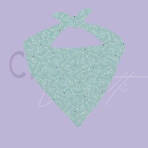 Teal bunnies Easter Bandana