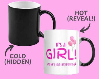 Gender Reveal Magic Becher