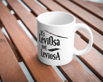 Lustige Zauberer Tasse - Es ist LevioSa nicht LevioSA - Doppelseitige Kaffeetasse
