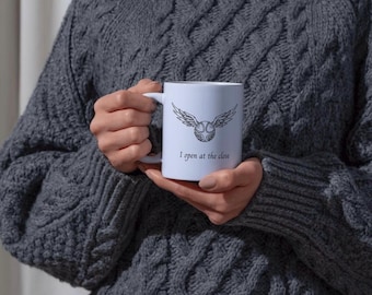 Goldene Schnatz Tasse – “Beim Schließen öffne ich”