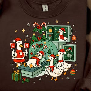 Radiologie Weihnachtsgans Sweatshirt, lustiges Krankenschwester Xray Tech Sweatshirt, Strahlentechniker Geschenk