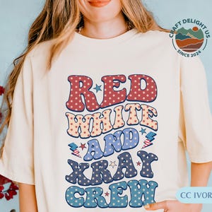 Rood wit en X-Ray crewshirt Patriotic Rad Tech 4th of July T-shirt | Leuk radiologietechnisch cadeau voor dames en heren | Retro USA RT-shirt