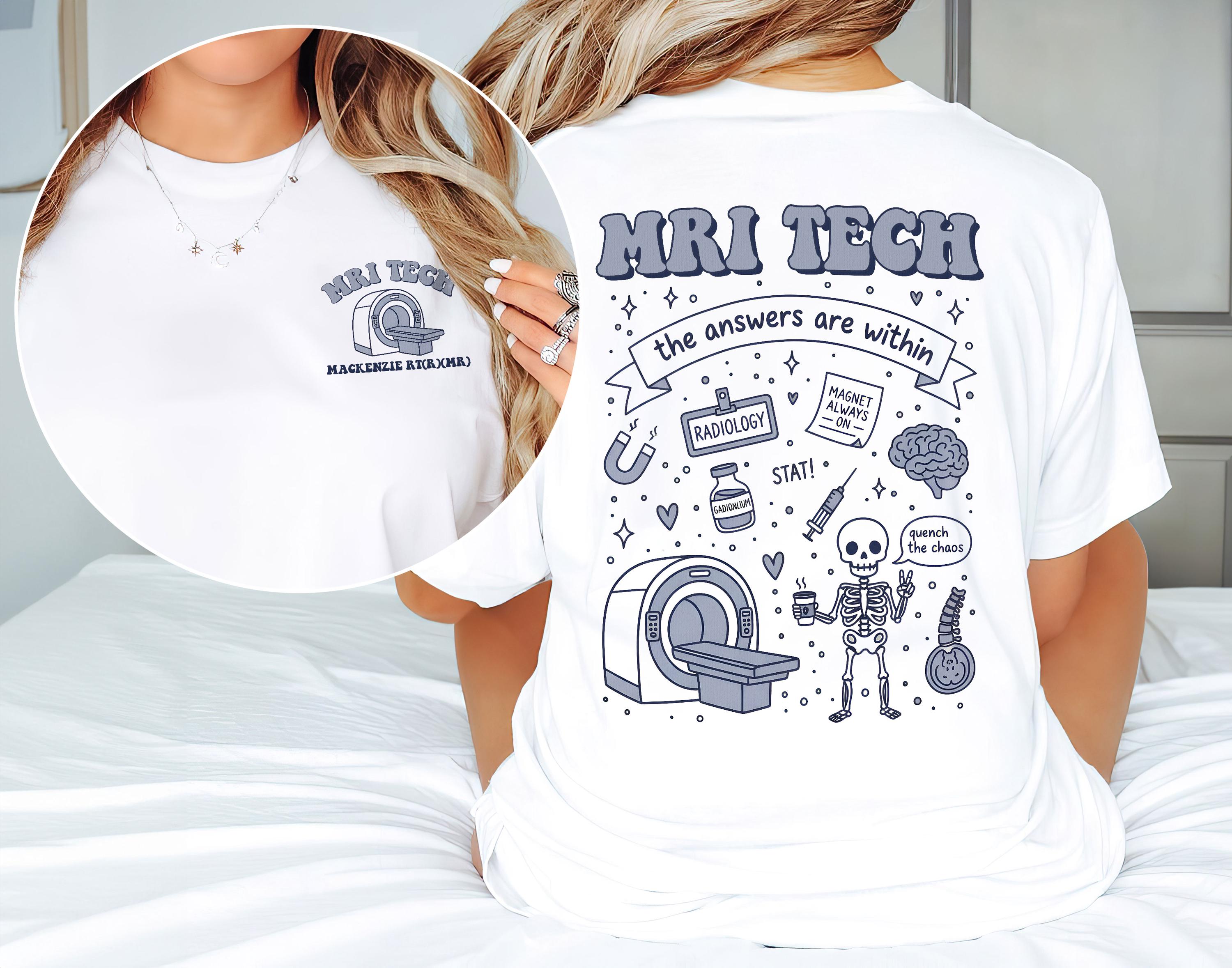 Mri Merch Custom MRI Tech Shirt, Personalized Radiology Sweatshirt, MRI ...