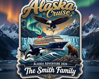Personalized Alaska Cruise Door Magnet 2026, Custom Vacation Keepsake, Family Travel Gift, Cruise Decor, Stateroom Sign, Souvenir Gift