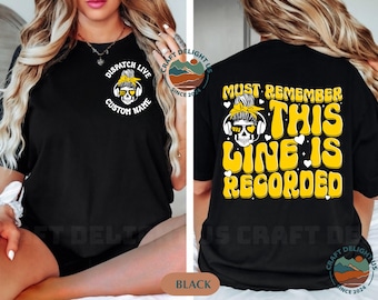911 Dispatcher Shirt, diese Linie wird notfall Dispatcher Shirt, Dispatcher Geschenk, Versand Leben, Versand Shirt aufgenommen