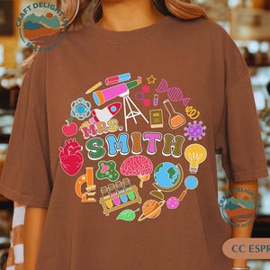Custom Science Teacher Shirt, Back To School Shirt, Science Lover Shirt, Stem Teacher Shirt, Gift For Scientist, Teacher Appreciation Gift