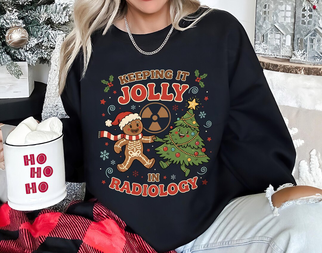 Christmas Radiology Gingerbread Skeleton Sweatshirt, Rad Tech Xmas Gift ...