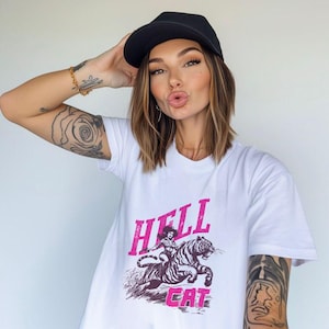 Hell Cat Cowgirl Tee