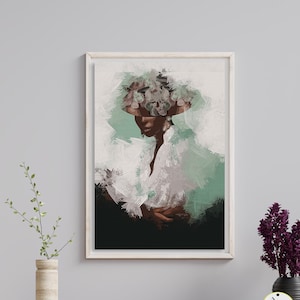 Ola: Black Female Art Print - African American Wall Art