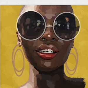 Black Art, African American Art, Home Decor, Female Art, Black Female Art, African Wall Art, Wall Art, Wall Art Print, Living Room Wall Art