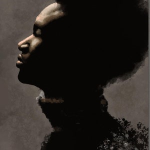 Arts by Adaa, Black Male Art, Black Art, African American Art, Afro Art, Black Art Print, African Art, African Wall Art, Black Male Portrait