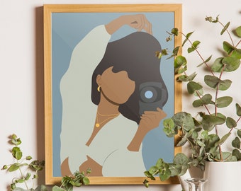 photography wall art, Black art, Black woman art, African American Art, Black Girl Art, Modern Wall Art, Minimalist Black Art, Boho Wall Art