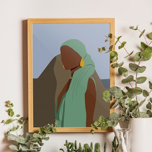 Black Art, Black Woman Art, Printable Wall Art, Black Art Print, Black Wall Art, African American Art, Black Girl Magic, Wall Art Decor