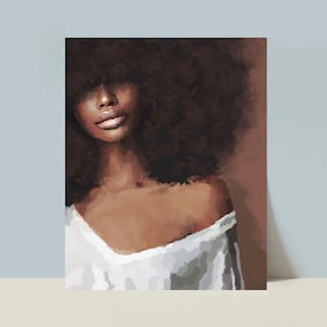 Arts by Adaa, Afro Art, Black Woman Art, African American Art, Black Art Print, Black Art, Black Girl Magic, Black Wall Art, Black Girl Art