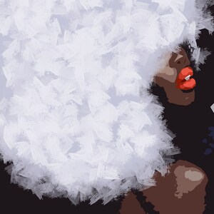 Afro Queen by ArtbyAdaa, Black Art, African American Art, Afro Art, Black Art Print, Female Art, Black Female Art, African Wall Art