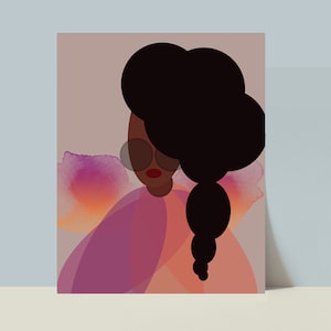 Black art, Black woman art, African American Art, Black Girl Art, Woman Art Decor, Modern Wall Art, Colorful Art, Boho Wall Art, Minimalist