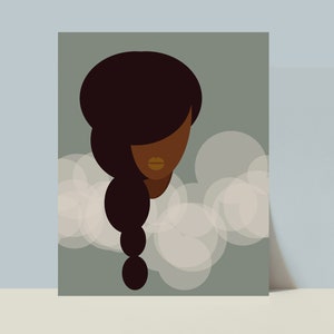 Black art, Black woman poster, African American art, African Woman Wall Art, Boss Girl, Boho Wall Art, Office Wall Decor, Natural Hair Art