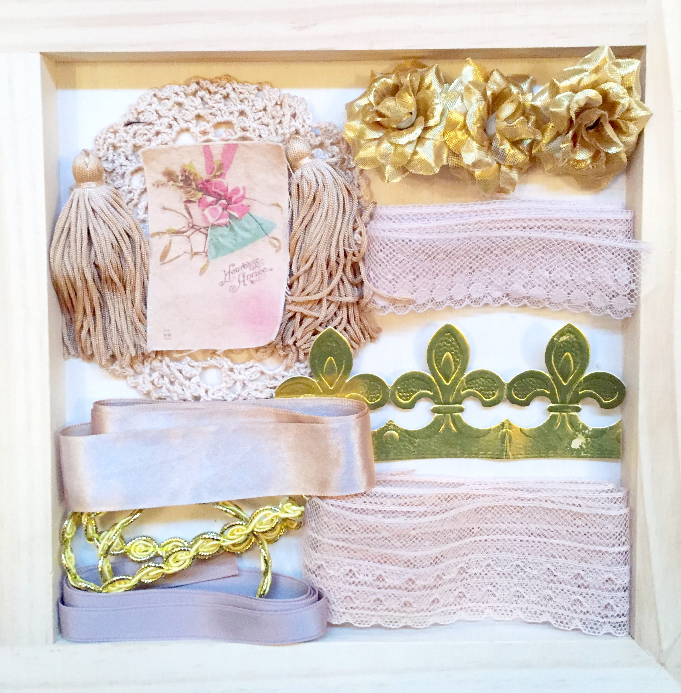 French Inspired Embellishment Bundle Vintage Embellishment - Etsy