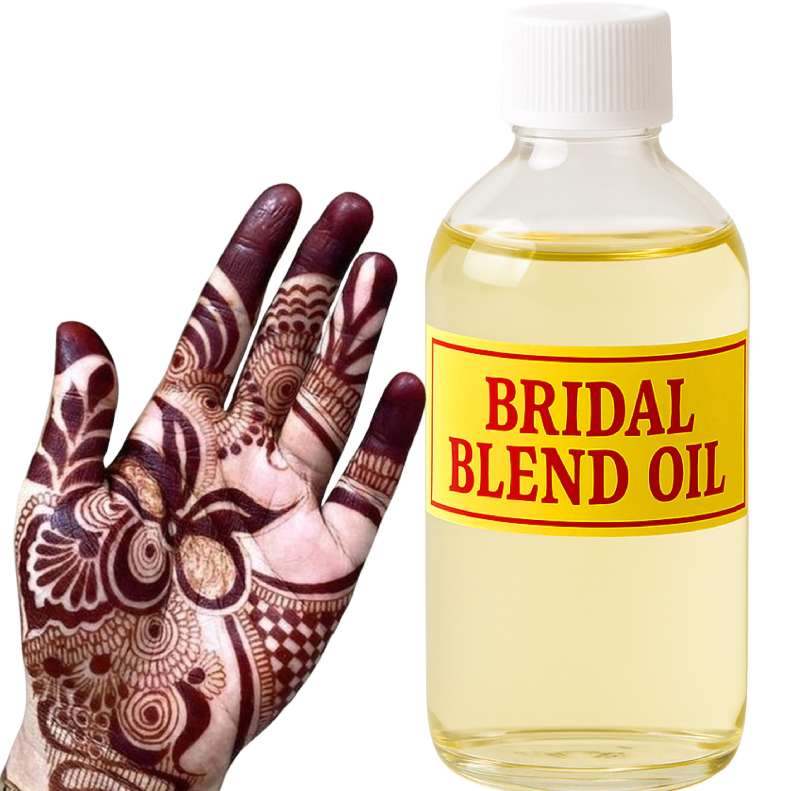 Mehndi Oil for Henna Making –HennaOil, DarkStainOil, MehndiOil, Henna Essential Oil Boosts Henna Paste Organic Bridal & Mehndi Blend